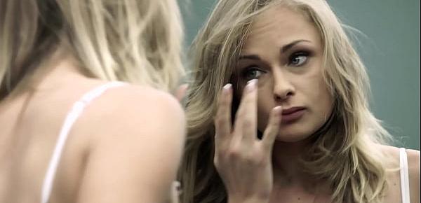 Glam blonde babe doggystyled in anal sex